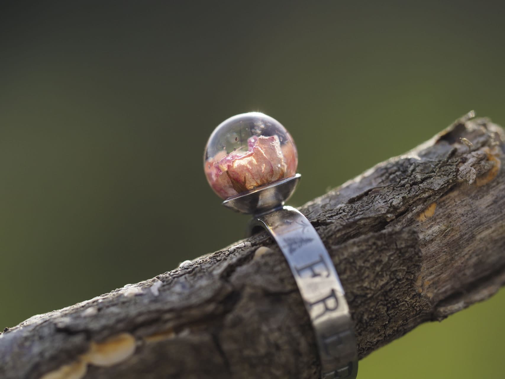 FREE SOUL - Rosenblüten-Ring aus Sterlingsilber, Grösse 17/57, Nr. A18