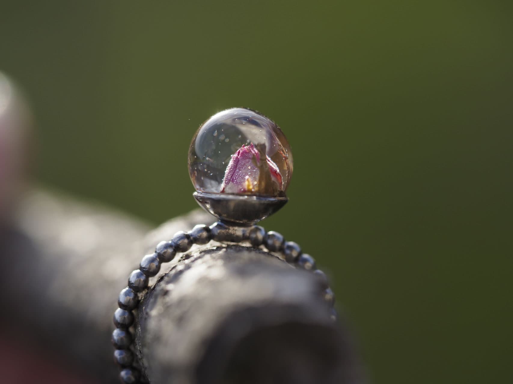 Rosenblüten-Ring aus Sterlingsilber, Grösse 15/55, Nr. A20